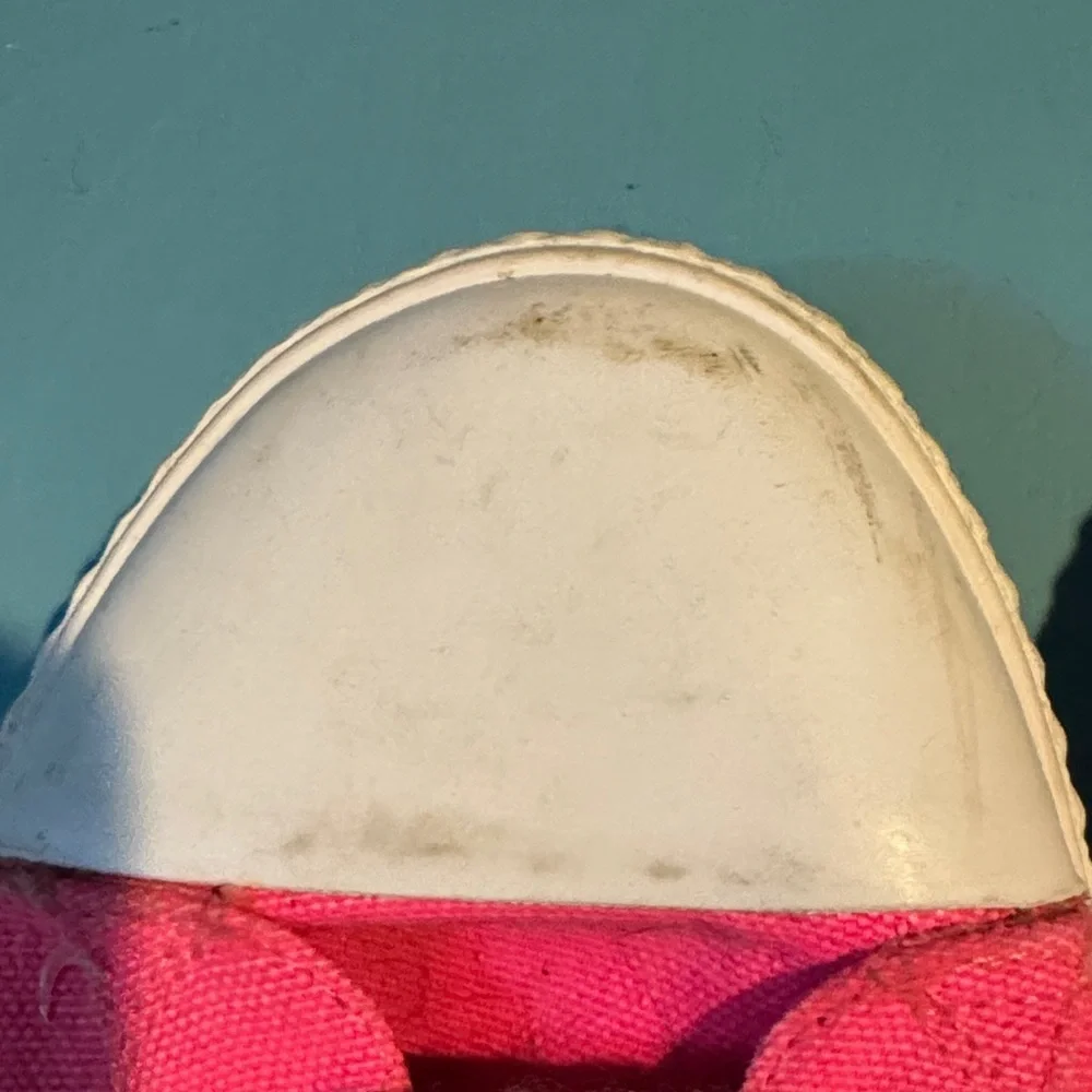 Pink Canvas Sneakers with White Laces - Picture 2 of 6